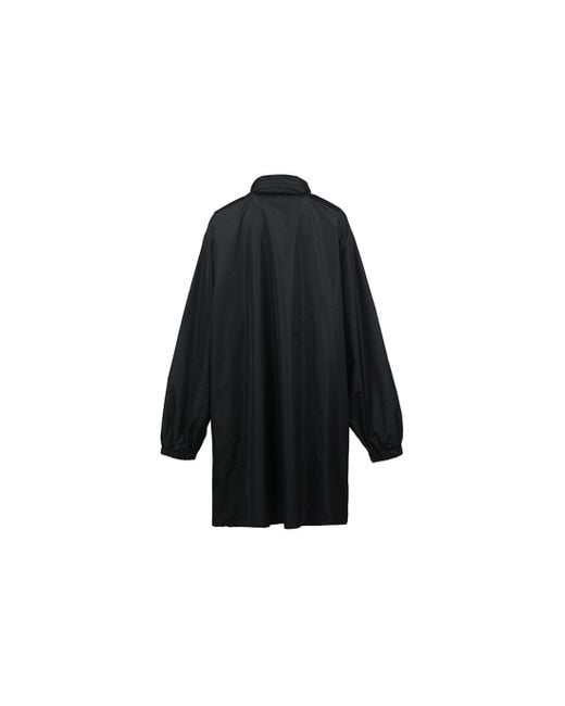 Balenciaga Blue Logo Intarsia Raincoat for men