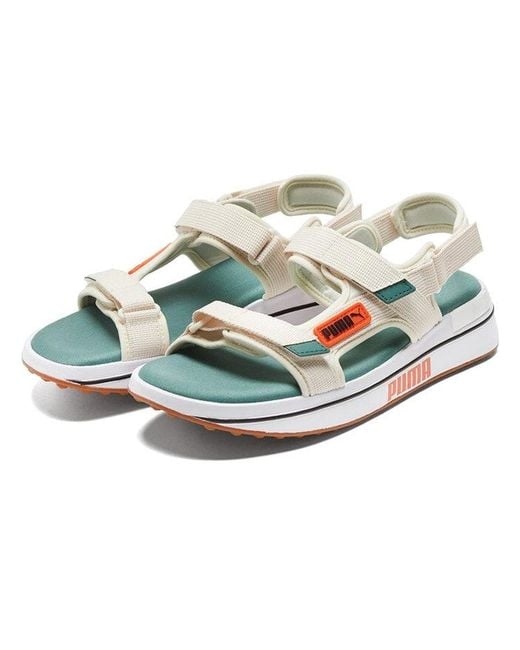 PUMA White Future Rider Sandal for men