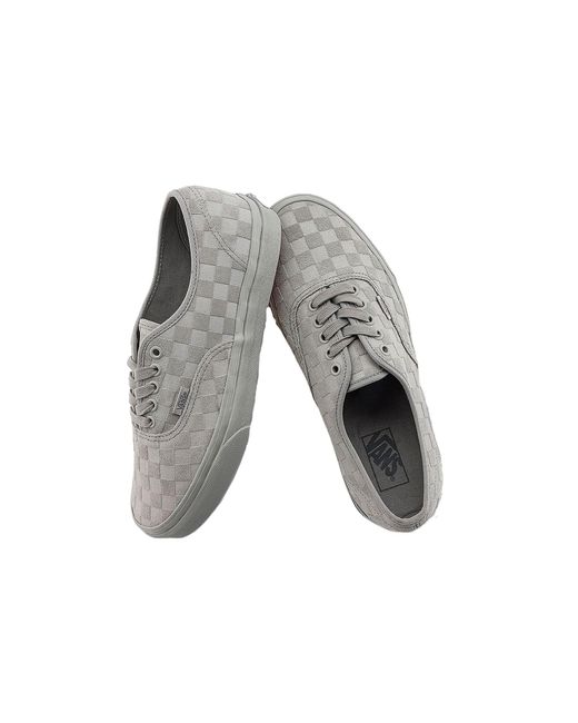 Vans Gray Authentic 'Mono Checkerboard' for men