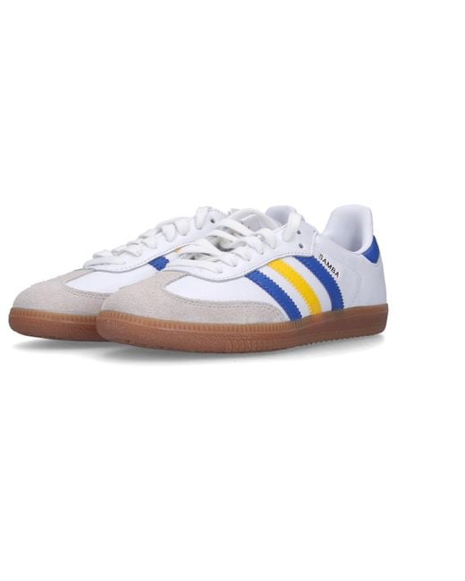 adidas Samba Team Leeds United Fc in Blue for Men | Lyst UK