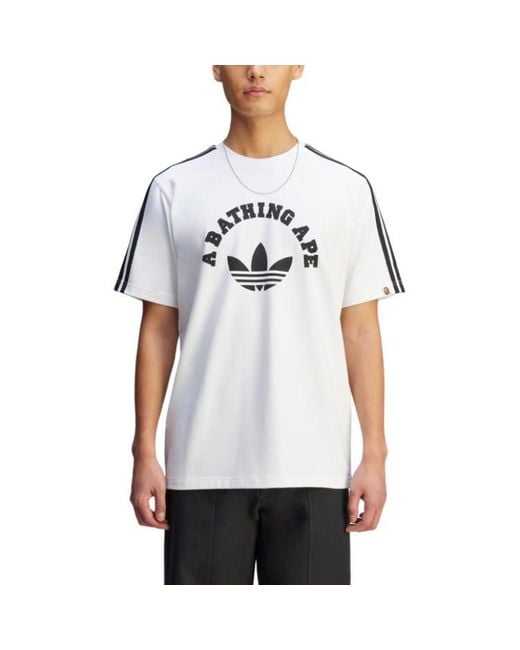 Adidas White Bape T-Shirt for men