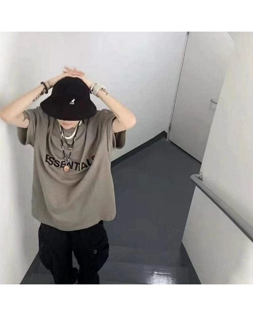 Fear Of God Gray Ss20 Graphic Logo T-Shirt 'Charcoal' for men