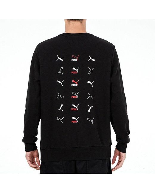 PUMA Black Classics Graphic Long Sleeve T-Shirt for men