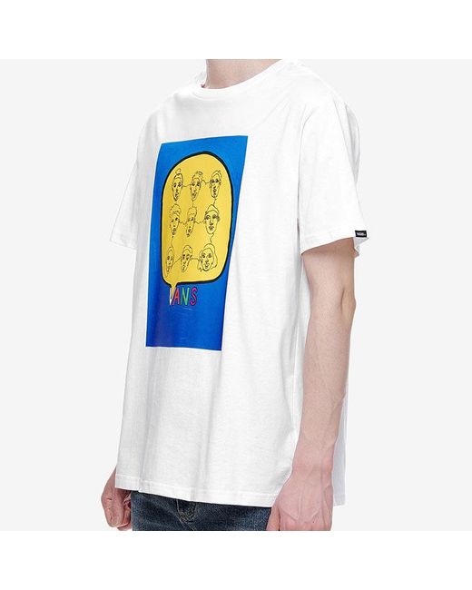 Vans Blue Asian Artist Crossover Series Printing Short Sleeve for men