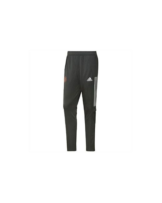 Adidas Gray Manchester United Soccer/Football Training Sports Long Pants for men