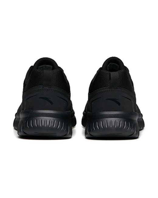 Anta Black Running Series Sneakers Leather 'All' for men