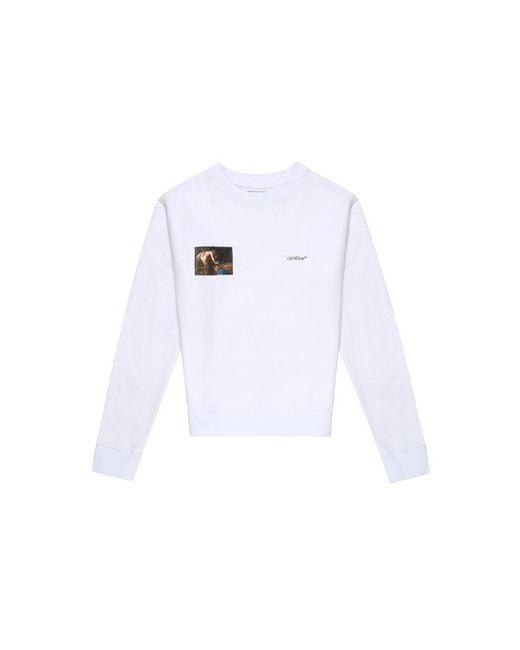 Off-White c/o Virgil Abloh White Fw20 Caravaggio Angel Sweatershirt for men