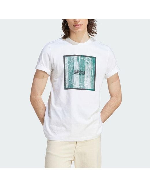Adidas Blue Tiro Box Graphic T-shirt for men