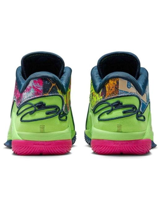 Nike Green Lebron Xxii Basketball Shoes for men