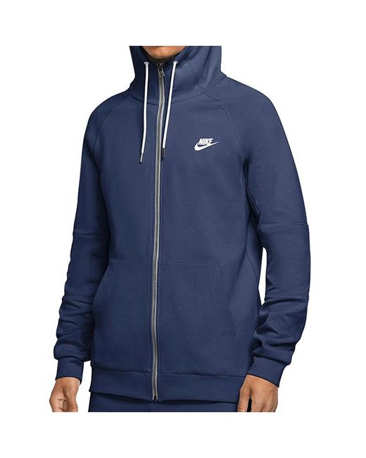 Nike Blue Sports Cozy Full-Zip Hooded Jacket for men