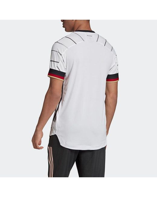 Adidas White Germany Home Authentic Jersey for men