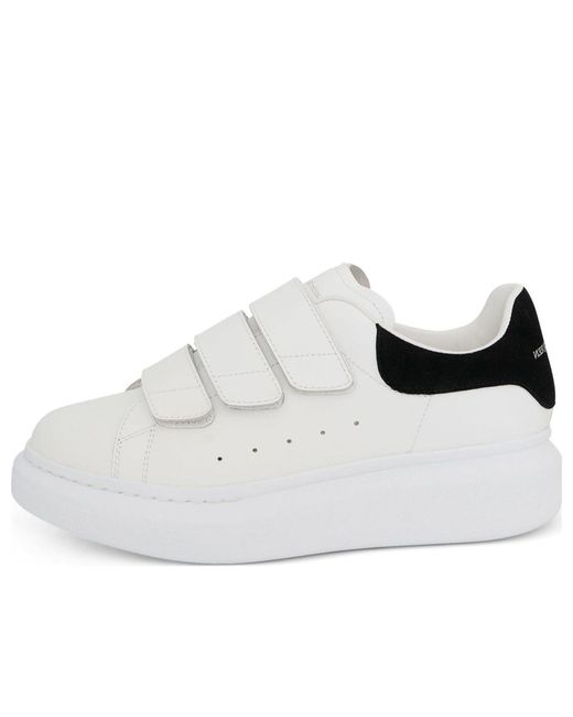 Alexander McQueen White Oversized Triple Strap Sneaker