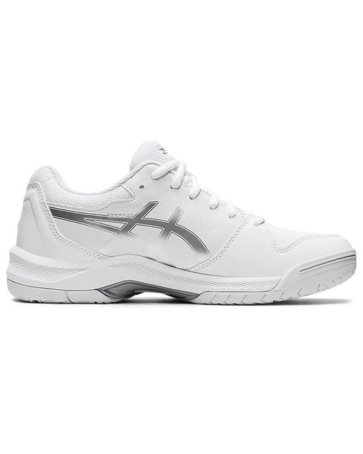 Asics White Gel-dedicate 7 Tennis Shoes