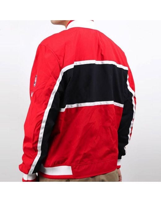 Nike Red Nba Chicago Bulls Basketball Courtside Jacket for men