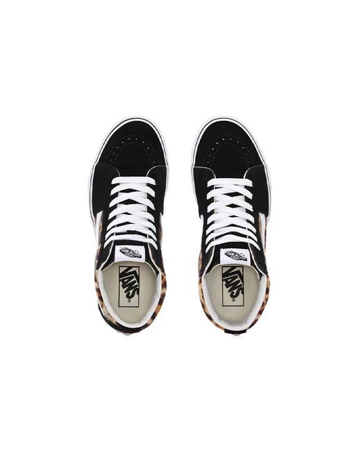 Vans Black Sk8-Hi 'Leopard' for men