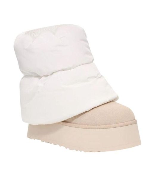 Ugg White (Wmns) Classic Mini Dipper Puffer Boots Ceramic'