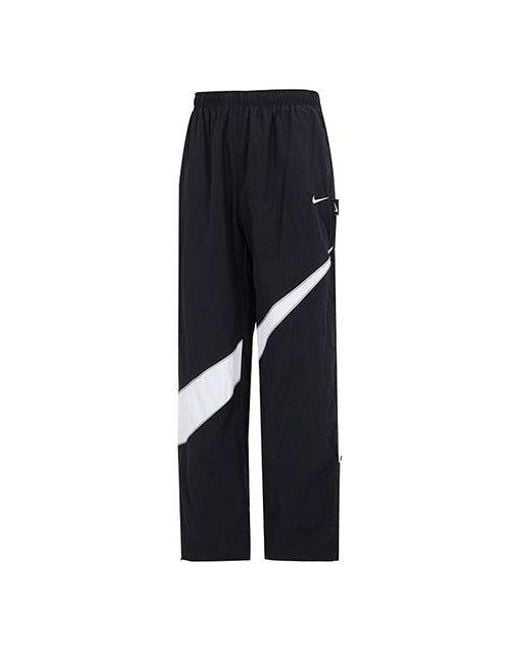 【美品】NIKE Big Swoosh Woven Set Up Nike Big Swoosh Woven Jacket Mens Size M Black & White Track Full