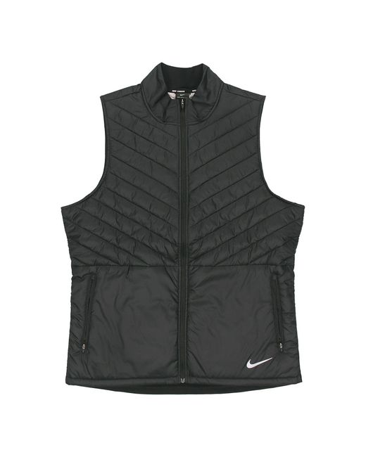 Nike Gray Sports Running Splicing Stand Collar Vest for men