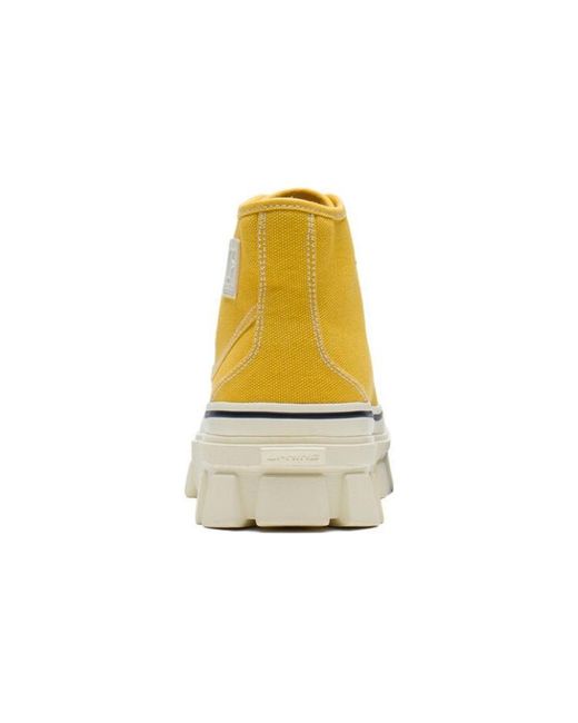 Li-ning Yellow Cf Classic Canvas Hi