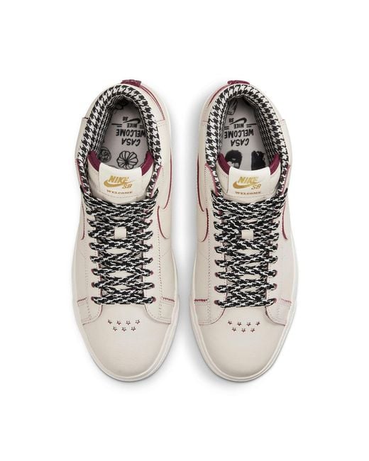 Nike White X Welcome Skateboarding Zoom Blazer Mid Sb 'Casa Welcome Madrid' for men