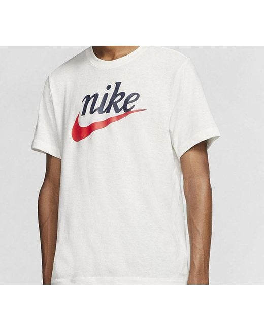 Nike White Sportswear Large Short Sleeve T-Shirt for men