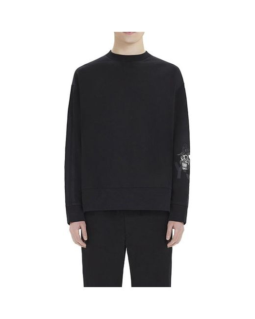 Adidas Blue Y-3 Arm Skeleton Pattern Loose Casual for men