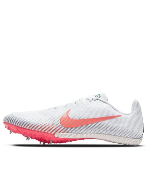 Nike White Zoom Rival M 9 Track Spike Shoes S Ah1020-100 for men