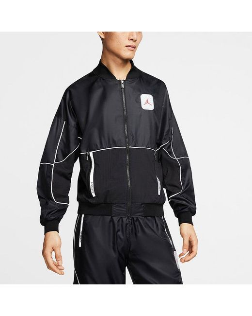 Nike Black 3M Zipper Reflective Sports Jacket for men