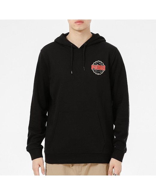 PUMA Black Logo Printing Solid Color Sports for men
