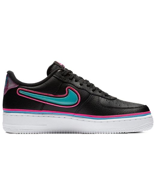 Nike Black Air Force 1 '07 Lv8 Sport 'South Beach' for men