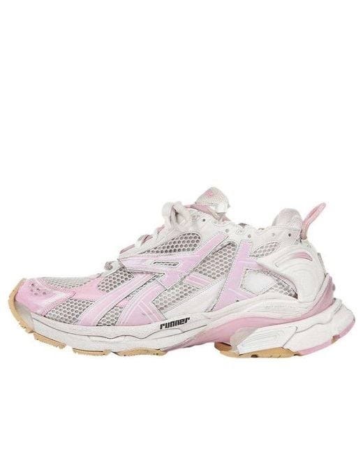 Balenciaga White (Wmns) Runner Sneakers Baby Mesh And Nylon'