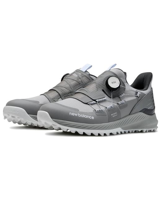 New Balance Gray Fuelcell 1001 Golf Shoes for men