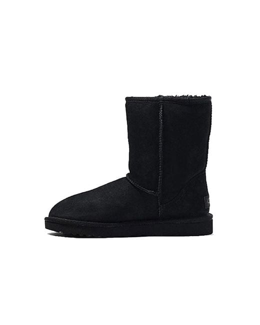 Ugg Black (Wmns) Classic Short Ii Fleece Lined