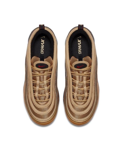 Nike Brown Air Vapormax 97 'metallic Gold' for men