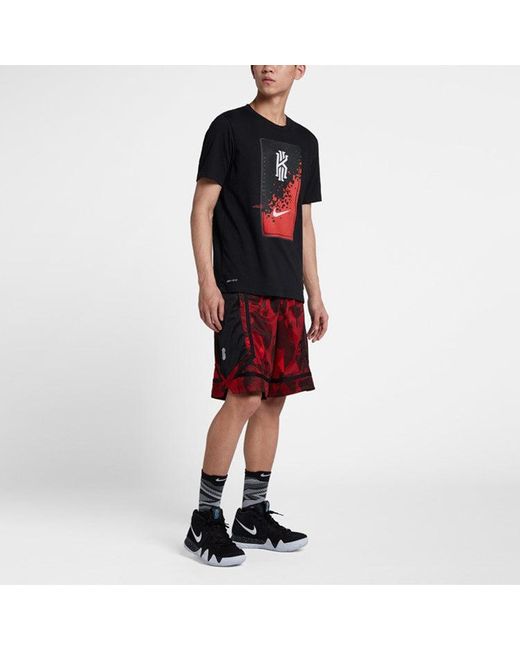 Nike Black Kyrie Kyrie Irving Basketball Short Sleeve for men