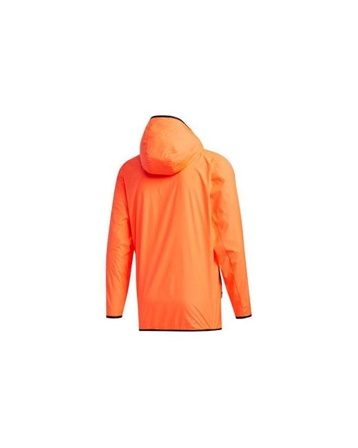 Adidas Orange Sports Stylish Jacket Fluorescence for men