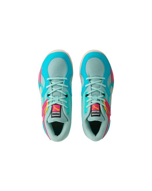PUMA Blue Trc Blaze Court 'Eggshell Elektro Pool' for men
