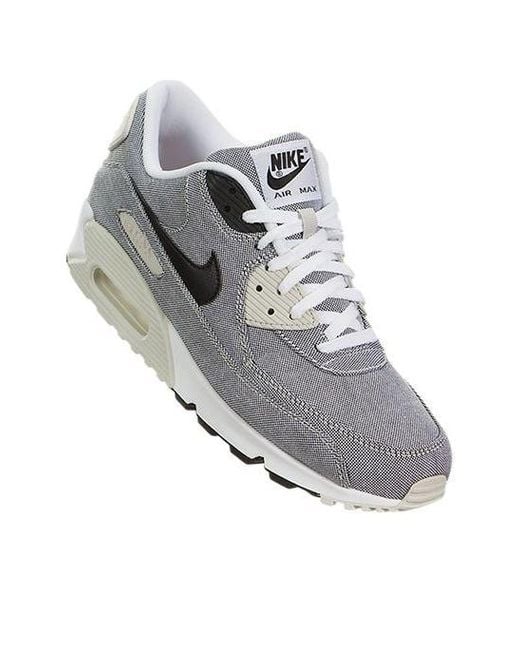 Nike Gray Air Max 90 Premium 'Sail' for men