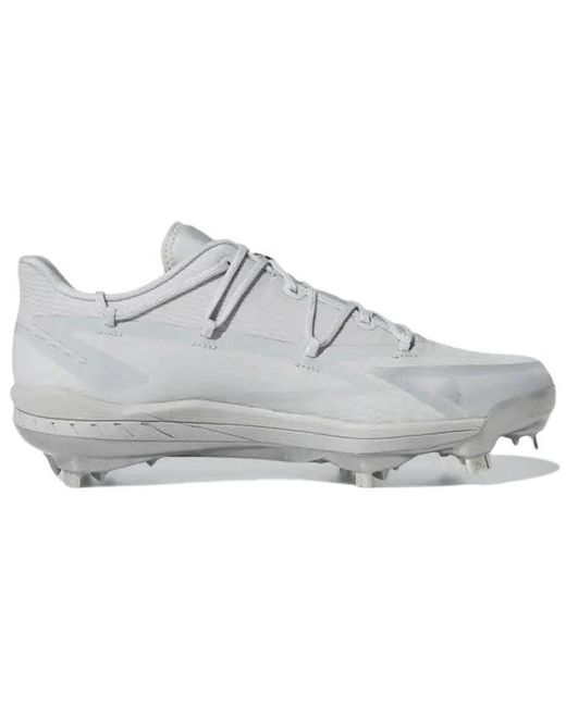 Adidas White Adizero Afterburner 8 Cleats for men