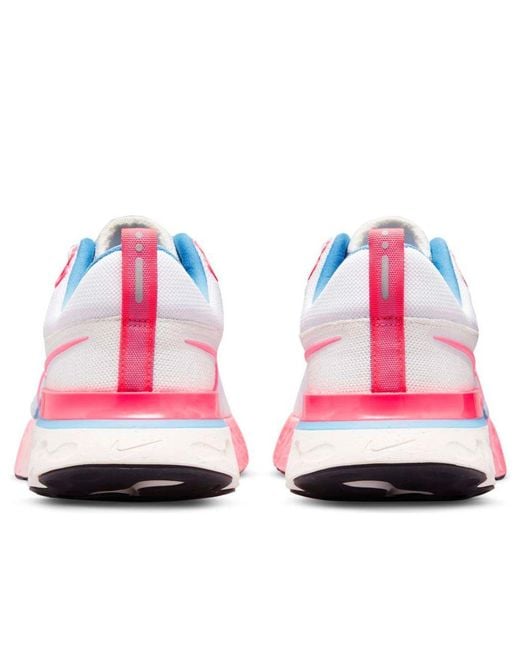 Nike Pink React Infinity Run Flyknit 2 'Racer' for men