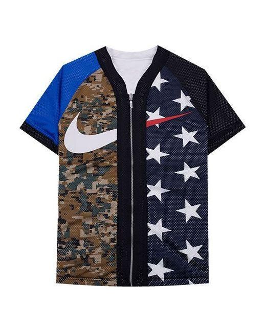 Nike baseball discount jacket short sleeve