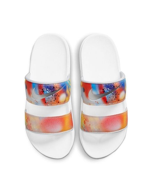 Nike Blue (Wmns) Offcourt Duo Slide 'Paint Splatter'