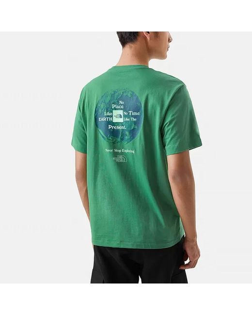 The North Face Green Earth Day Graphic T-Shirt for men
