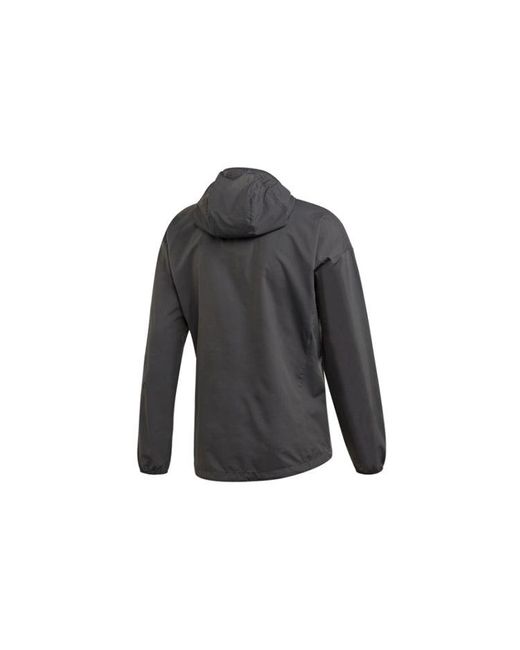 Adidas Gray Terrex Agravic Wind Jacket for men