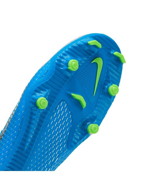 Nike Blue Phantom Gt Academy Mg 'Photo Metallic' for men