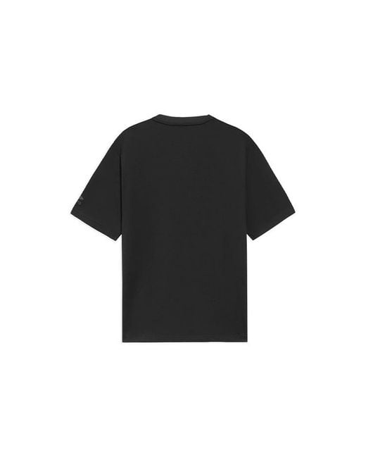 Li-ning Black Sports Living Series Logo Printing Sports Round Neck Short Sleeve T-Shirt for men