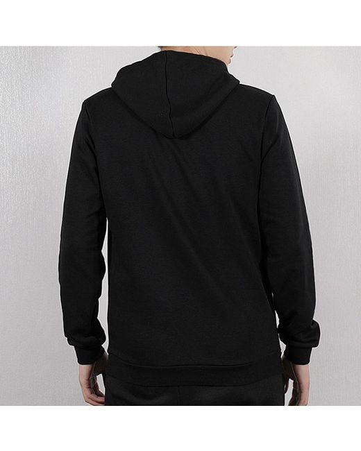Adidas Black Neo Hooded Sweatshirt for men