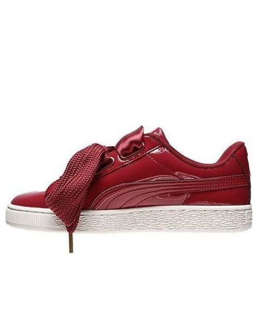 PUMA Red (Wmns) Basket Heart Patent 'Tibetan'