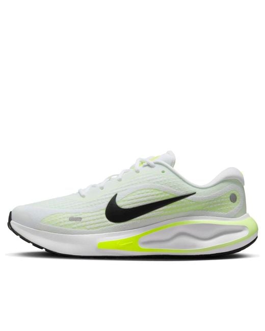 Nike White Journey Run Barely Volt' for men