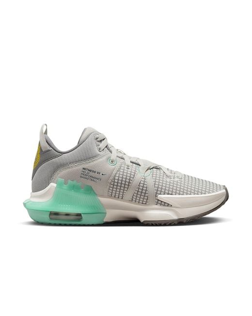 Nike Gray Lebron Witness 7 'Flat Pewter Mint' for men